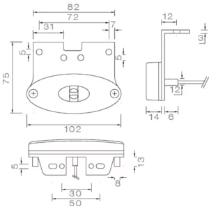 LED Flatpoint II Seitenmarkierungsleuchte ASPÖCK gelb Anhänger Shop
