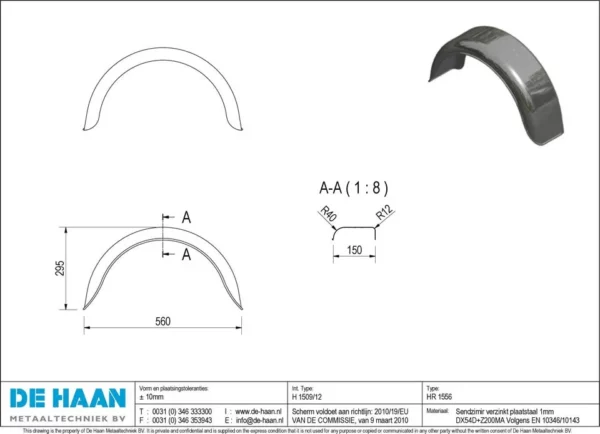 Einachskotflügel DE HAAN HR 1556 Anhänger Shop