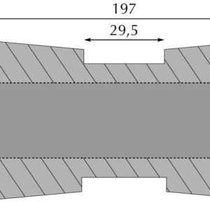 Kielrolle 80,5-55,5x197mm Anhänger Shop