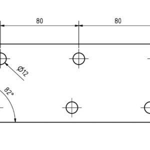 Achsstoßdämpferhalter mit Bohrungen 12mm Anhänger Shop