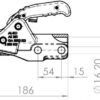 Zugkugelkupplung AK351 3500kg Anhänger Shop