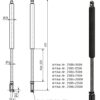 Gasfeder 14-28 615mm Anhänger Shop