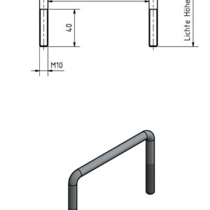 Bügelschraube M10 Lichtehöhe 230mm Anhänger Shop