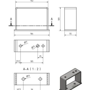 Befestigungsprofil für Klemmhalter und Rohrstütze Anhänger Shop