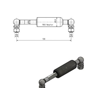 Gasfeder 10-22 130mm Anhänger Shop