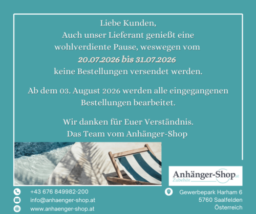 atf Betriebsurlaub Juli 2026