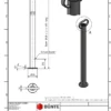 Rohrstütze 48x700mm mit Bügelgriff Anhänger Shop