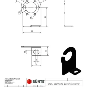 64109-Steckdosenhalter für 7- und 13-polige Steckdosen Anhänger-Shop